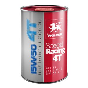 Four-stroke engine oil WOLVER SPECIAL RACING 4T SAE 15W-50 canister 1L tin<br><br>Fully Synthetic